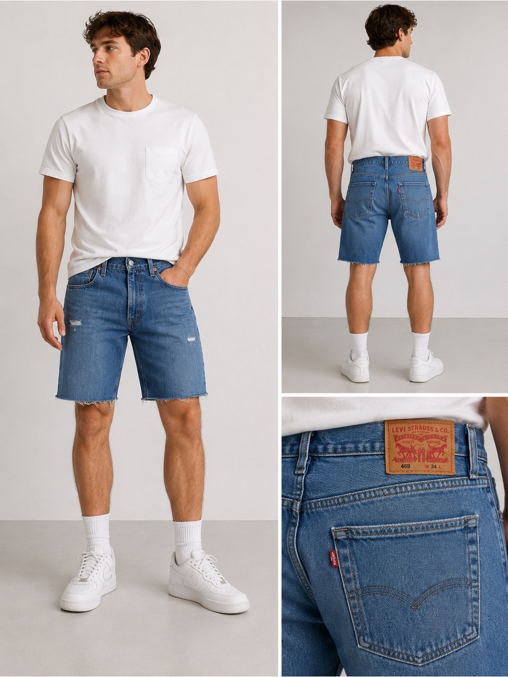 Men’s Levi’s 469 Loose Denim Shorts W34